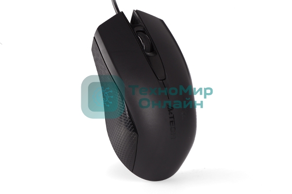 Мышь проводная A4Tech OP-760 черный, 1200 dpi, USB, кнопки - 3