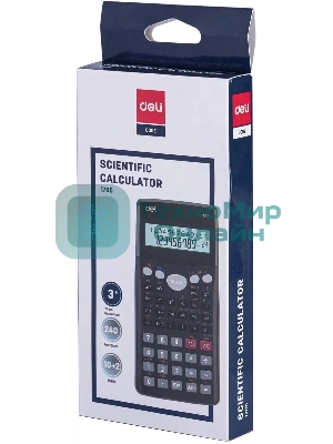 Калькулятор научный Deli E1705 черный 10+2-разр.