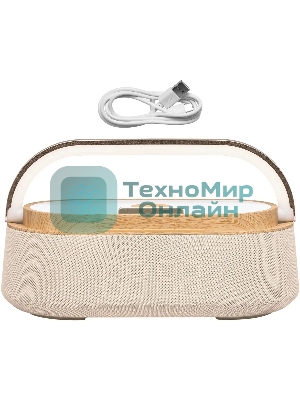 Колонка портативная BBK BTA2010 бежевый 10W 1.0 BT 10м 1800mAh