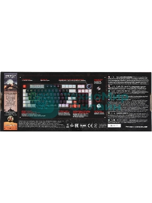 Клавиатура проводная Defender Hawk GK-418, USB, черный/белый