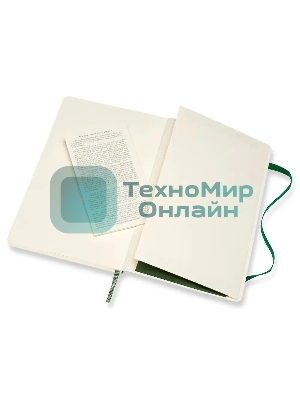 Блокнот Moleskine CLASSIC SOFT QP616K15 Large 130х210 мм 192 стр. линейка мягкая обложка зеленый