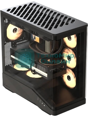 Компьютерный корпус AeroCool/Formula Crystal U9 черный без БП ATX 5x120мм 3x140мм 2xUSB3.0 1xUSB3.1 audio bott PSU