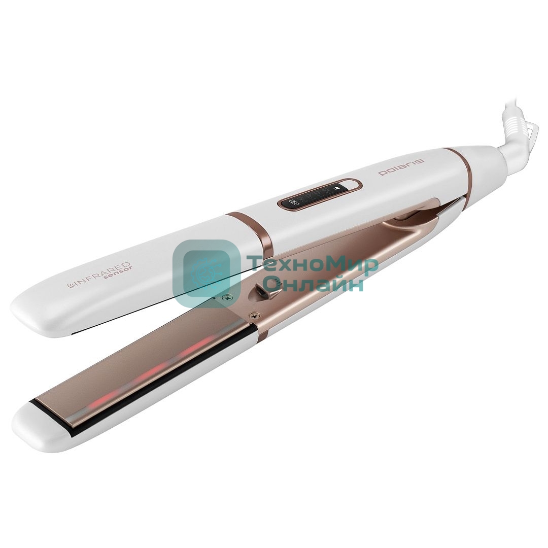 Выпрямитель для волос Polaris PHS 2022KT белый/розовое золото, 25 мм, 230 °C, 5 режимов
