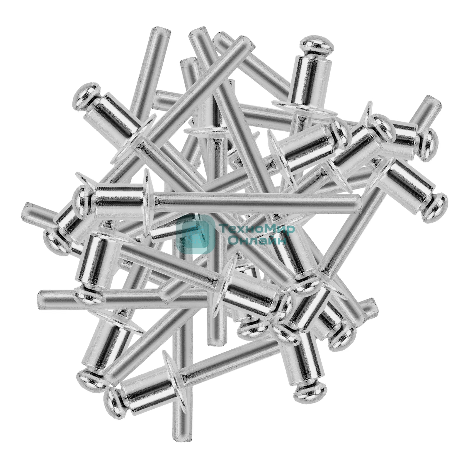 Заклепки алюминиевые Denzel, 3/16