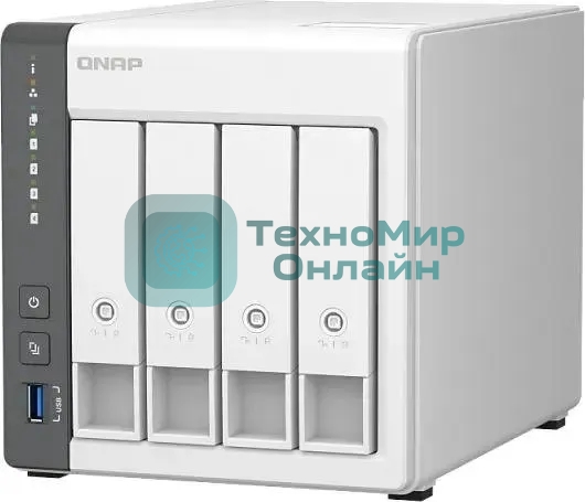 Сетевое хранилище NAS Qnap D4 (REV. C) 4-bay настольный Cortex-A55 RK3568B2