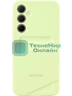 Чехол (клип-кейс) Samsung для Samsung Galaxy A35 Card Slot Case A35 лайм (EF-OA356TMEGRU)