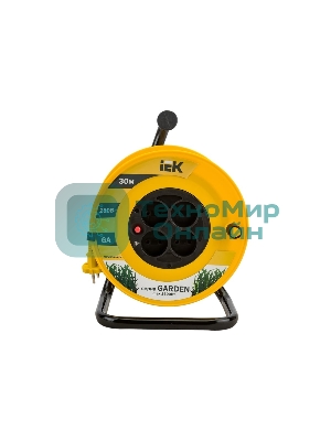 Катушка IEK WKP23-06-04-30, УК30 с т/з 4 места 2Р/30м 2х0,75 мм2 