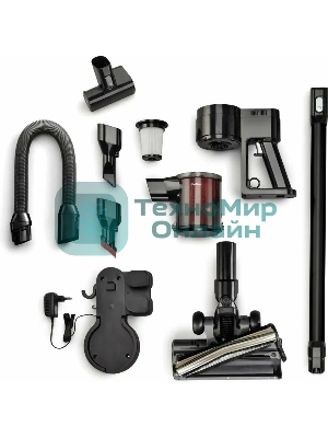 Пылесос вертикальный Gorenje SVC216FMLBKII черный, питание от аккумулятора, 25 Вт, уборка сухая, пылесборник 0.5 л, работа от АКБ max - 45 мин