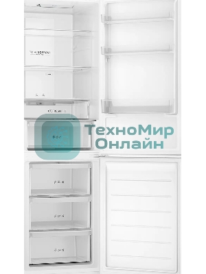 Холодильник Haier CEF536CWG белый двухкамерный 240/105 л морозилка снизу, No Frost