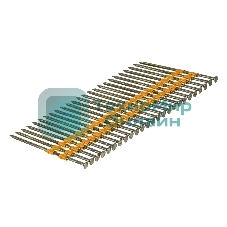 Гвозди Denzel для пнев. нейлера (крашен.), длина - 90 мм, диам. - 3,05 мм, 2000 шт.