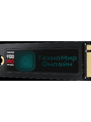 Накопитель SSD 1Tb Samsung 9100 PRO, M.2, PCI-E 5.0 x4, TLC 3D NAND R/W - 14800/13400 Mb/s с радиатором