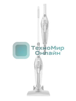 Пылесос вертикальный Topdevice CVC100 белый, питание от сети, 600 Вт, уборка сухая, пылесборник 1,2 л