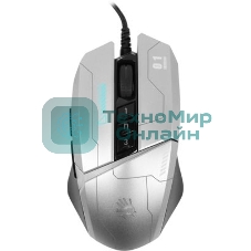 Мышь проводная A4Tech Bloody W60 Max серый/черный, 10000 dpi, USB, кнопки - 10