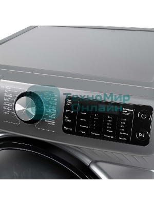 Стиральная машина Бирюса WM-SM814/03 M Металлик, загрузка фронтальная 8 кг, 1200 об/мин, класс А+++