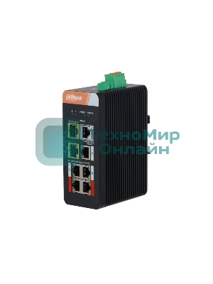 Коммутатор Dahua DH-IS4207-4GT-120 5G 2SFP 4PoE 120W неуправляемый