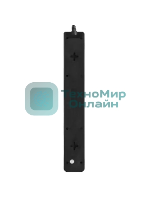 Сетевой фильтр SVEN Optima 5,0 м (6 розеток с защитными шторками) черный, цветная коробка