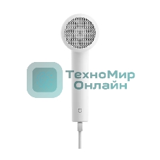 Фен Xiaomi Mi Ionic Hair Dryer H300 белый/серый, 1600 Вт, компактный, ионизация
