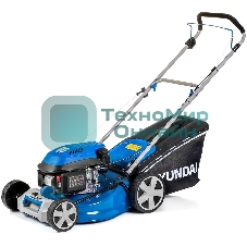 Бензиновая газонокосилка HYUNDAI L4620 двигатель Hyundai ICV145,4-х такт, 3.8 л.с./145 см3, Ширина среза 45,7 см, Высота среза 25-75 мм, 23,5 кг
