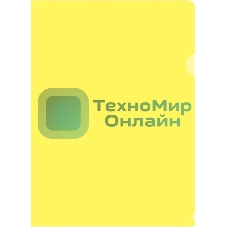 Папка-уголок Silwerhof Eco тисненый A4, пластик, 0.12мм, желтый