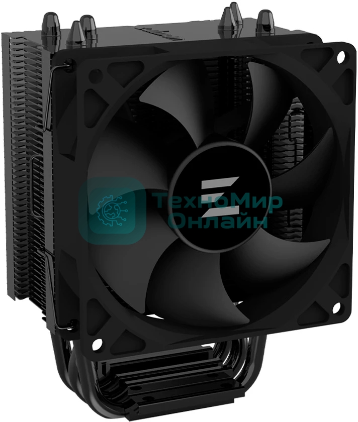 Кулер ZALMAN CNPS4X BLACK V2, 92мм FAN, 3 HEAT PIPES, 4-PIN PWM, 800-2000 RPM, 29DBA, HYDRO BEARING, LGA1851/1700, AM5/AM4, screw type installation