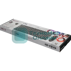 Комплект клавиатура+мышь Defender Line C-511 проводной, USB, 1000 DPI, чёрный
