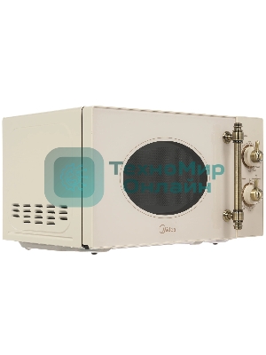Микроволновая печь Midea MG820CJ9-I2 бежевый, 20 л, 800 Вт, переключатели - поворотный механизм