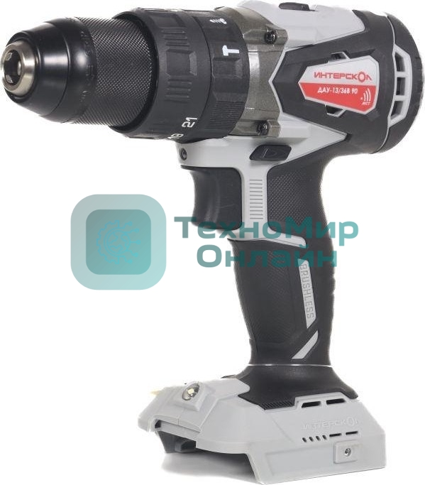Дрель-шуруповерт ИНТЕРСКОЛ DAU-13/36V 90, 36 В, 0 Ач, 90 Нм, бесщеточный, ударный