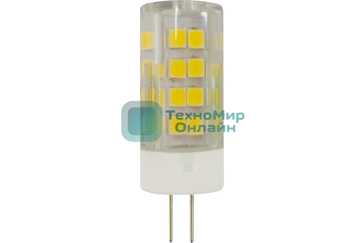 Лампа светодиодная ЭРА LED smd JC-5w-220V-corn, ceramics-840-G4