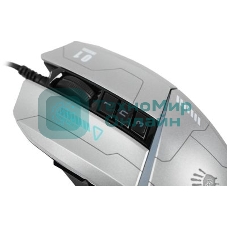 Мышь проводная A4Tech Bloody W60 Max серый/черный, 10000 dpi, USB, кнопки - 10