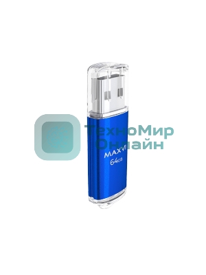 Флешка USB 2.0 64Gb Maxvi MP blue