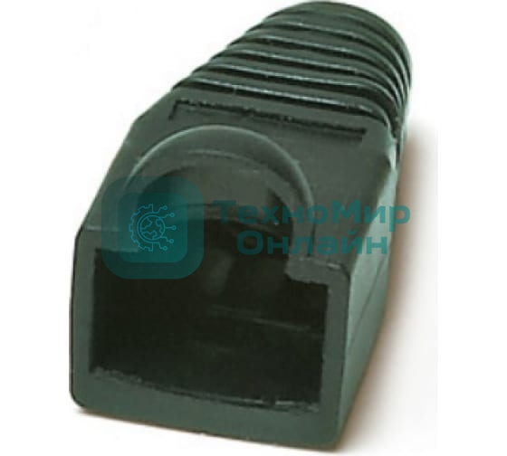 Изолирующий колпачок Hyperline BOOT-BK-10 для разъемов RJ-45, черный (10 шт.)