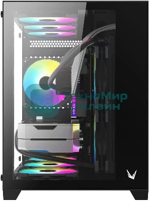 Компьютерный корпус AeroCool/Formula Crystal Z5 черный без БП mATX 1x120мм 2xUSB 2.0 1xUSB 3.0 audio bott PSU