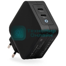 Блок питания TopON TOP-GaN-100WB автоматический 100W 5V-20V 5A 2xUSB от бытовой электросети LED индикатор