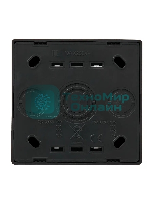 Выключатель 1-клав. LETO черный бархат LEZARD 752-4200-100