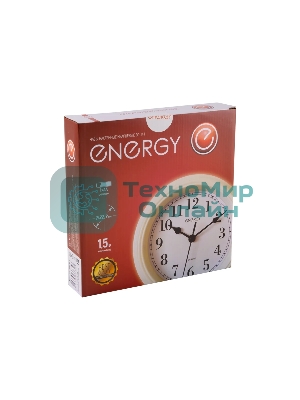 Часы настенные кварцевые ENERGY модель ЕС-141 белые