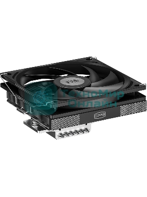 Кулер для процессора PCCooler RC600-67 (125W, 4-pin PWM, 67.5mm, Al, 4x6mm, 1x120мм, 62.5CFM, 32.5dBA, 2300RPM, S: 1851/1700/1200/115X, AM5/AM4, черный)