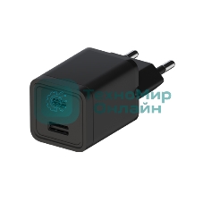 Сетевое зарядное устройство Maxvi A304 Type-C\USB 3A 15W, черный