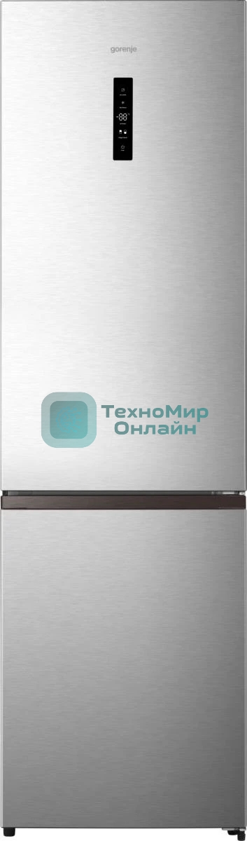 Холодильник Gorenje NRK620FAXL4 серый двухкамерный 238/86л морозилка снизу, No Frost