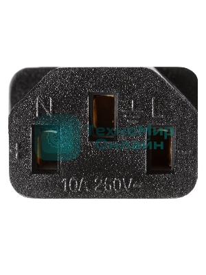 Кабель компьютер-розетка 220V EURO VDE 3G*1.0мм2 медь TELECOM TE021-CU 1,8м