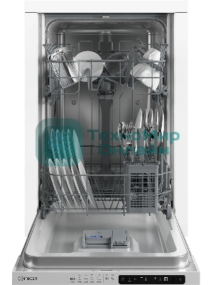 Встраиваемая посудомоечная машина Indesit DIS 1C59, белый, 44.8 см, 10 компл., 48 дБ, класс A