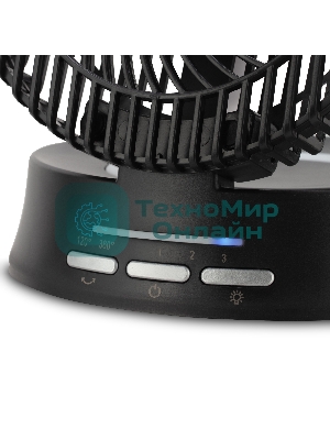 Вентилятор настольный Coolfort CF-2000 скоростей:3 черный