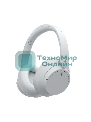 Беспроводные/проводные наушники Sony WH-CH720N белый, полноразмерные, Bluetooth + проводной, активное шумоподавление, до 35 ч