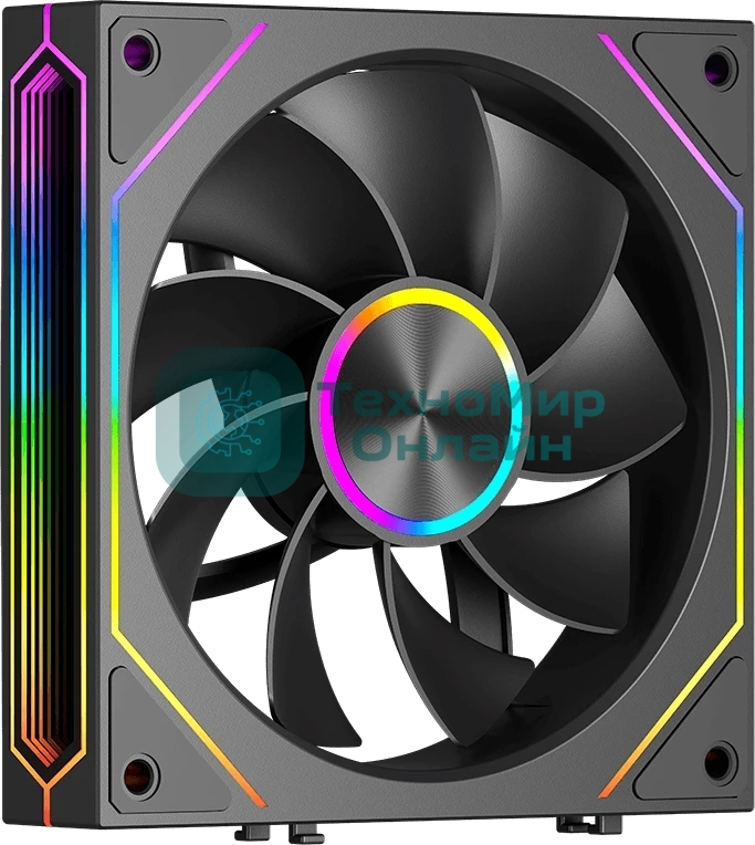 Вентилятор для корпуса PcCooler F3 X120R BK Reverse ARGB 120х120x25 черный 4-pin 28.4дБ (F3 X120R ARGB BK) Ret