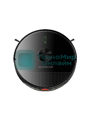 Робот-пылесос TopDevice TDSRC003_BK черный, 40 Вт, 2600 мА·ч Li-Ion, уборка влажная/сухая, пылесборник контейнер 0.4 л