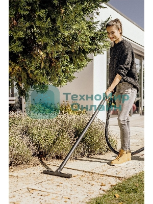 Строительный пылесос Karcher KWD 3 S V-17/4/20 Anniversary Edition черный, 1000 Вт, уборка сухая/сбор воды, пылесборник мешок/контейнер, 17 л