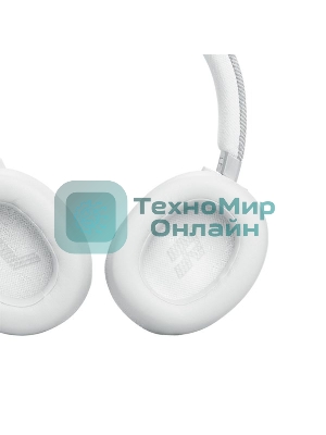 Беспроводные/проводные наушники JBL Live 770NC белый, полноразмерные, Bluetooth + проводной, адаптивное шумоподавление