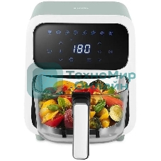 Аэрогриль Kitfort КТ-8147 светло-зеленый, 1800 Вт, 4 л, сенсор, 8 программ