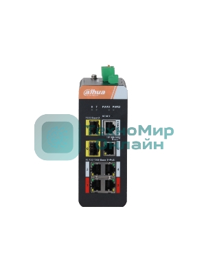 Коммутатор Dahua DH-IS4207-4GT-120 5G 2SFP 4PoE 120W неуправляемый