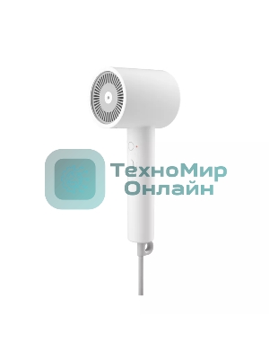 Фен Xiaomi Mi Ionic Hair Dryer H300 белый/серый, 1600 Вт, компактный, ионизация