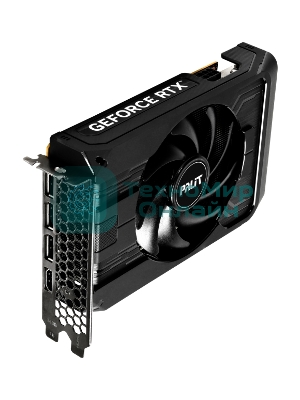 Видеокарта Palit GeForce RTX 5050 StormX OC, NVIDIA RTX 5050, 8 ГБ GDDR6, 128 бит, PCI-e 5.0, 1xHDMI, 3xDP, 2617 МГц
